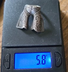 Vintage 1930’s Sterling Silver Cowboy Chaps Scarf Bandana Ring Americana