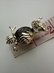 Vintage Owl pin brooch. Signed Gerry. See pics.