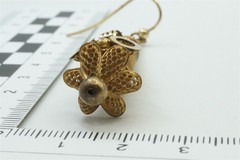 ANTIQUE ENGLISH GEORGIAN PINCHBECK LONG DROP EARRINGS STARS Etc.