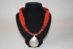 Vintage necklace Soviet necklace Ethnic jewellery Made in ussr