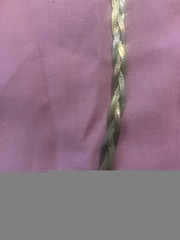 Vintage Italian Silver And Gold Plated Braided Necklace