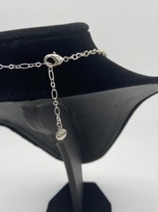 Alfani Statement Necklace Gun Metal Grey SStrand 18” To 22”Chain Bib Dangle Wire