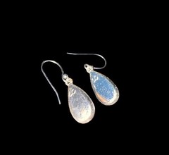 Vintage Liz Claiborne Sterling Baltic Amber Silver Earrings