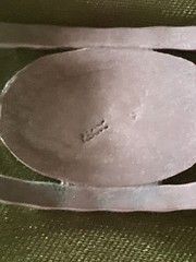 Vtg Engraved Nickel Silver Floral Cuff Bracelet Adjustable