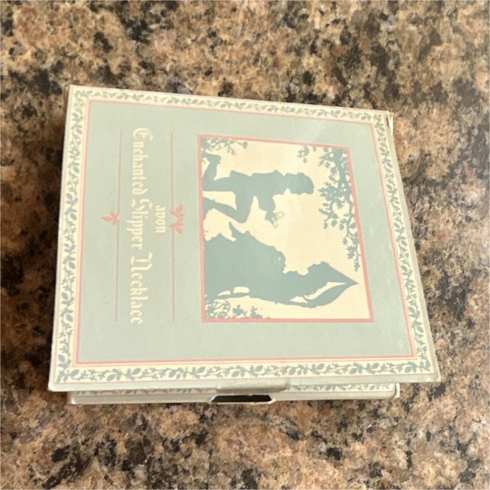 Gold Pendant Chain Necklace Fairy Tale Theme in Decorative Storybook Gift Box
