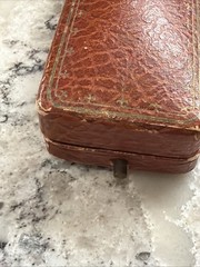 Rare Antique Leather Stick Pin Presentation Box Jewelry Case Germany