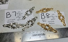 Vtg Lot #73 Miriam Haskell Stamping Findings Jewelry Design Craft Turtle Bug bow