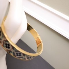 Metropolitan Museum of Art bracelet Iznik Cintamani enamel gold plate signed MMA