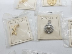 Vintage Lot NOS New Unused CORO Necklace Jewelry Pendants w/Original Packaging