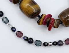 Vintage Estate Beaded Bracelet Lot 14 Pc Art Glass Gemstone Craft Harvest Wear