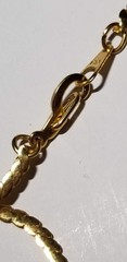 Reversible Vintage Gold Tone Cross & 24″ Chain