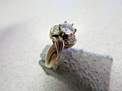 Estate Diamond Ring .85 ctw With .50 ct Center Diamond 14k Size 6 MAKE OFFER