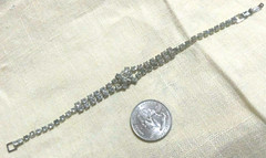 True VTG Bracelet Estate 6.25″ Clear Rhinestone 1940’s – 1950’s MCM Safety Clasp