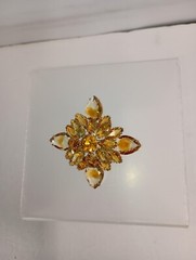 1950’s Light and Dark Colored Topaz Pin