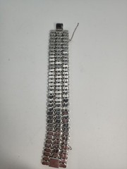 Vintage BEAUTIFUL B. David Crystal Navette Rhinestone Bracelet EUC 7.5″