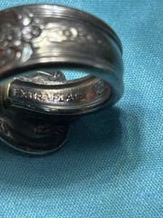 Amelia Silver Plate Vintage Mixed Lot: 9 Rings & Bracelets Silver Plate Metal