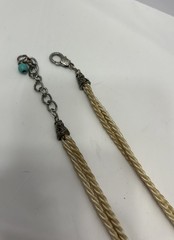 Vintage Beaded Necklace 20 In Costume Jewelry Blue Teal