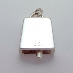 Vintage Sterling Silver US Ski Team Mini Cowbell Charm/Pendant