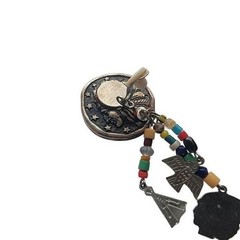 Vintage Silver and Multicolor Beaded Earrings Clip Ons
