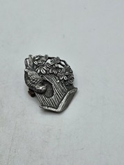 Collection Of 5 Birds And Bloom Pewter Brooches. Signed, 4 Limited Edition