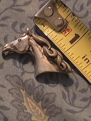 Vintage Sterling Silver Horse Head Pendant Pin Brooch. 9.6 Grams