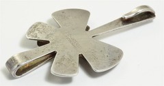 David Andersen Norway Sterling Silver Large Modernist Geometric Pendant 925s