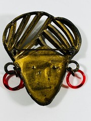 antique 1920’s magic magician mystic fortune telling brooch pin circus