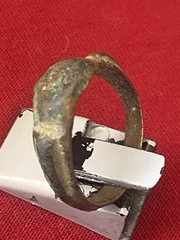 Lot of 2 RARE Ancient Greek Bronze Ring–Intaglio or Decorative Design-Circa 52