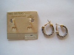 Two Sisters Medici  For JC Penny Pierced hoop earrings