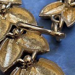 Vintage Gold And Silver Tone Trifari Monet Jewelry Lot Necklaces Leaf Collar