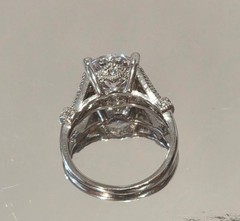 VINTAGE-RETRO Engagement/Wedding/Anniversary 925 Silver Solitaire Ring sz 8