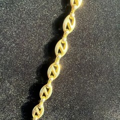 Mariner Anchor Chain Necklace Vintage Classic Preppy Jewelry Gift 24” Gold Tone