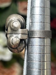 56. Vintage MEXICO Silver Los Cocos Two Balls Old School Ring 5.8g, 5.25s