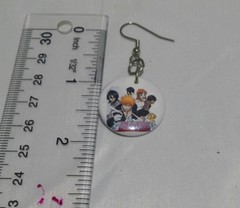 Manga Anime Bleach Button French Hook Pierced Earrings