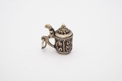 Vintage 835 Silver Beer Stein Charm Articulating