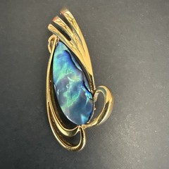 Beautiful Vintage French Creator signed Brooch – Iridescent Exotic Fish 4.5cm