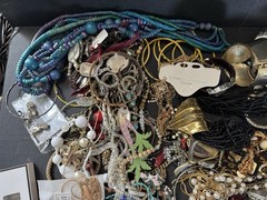 Huge Vintage Jewelry & Watch Lot: Estate Finds, Necklaces, Bracelets 12lbs Mix