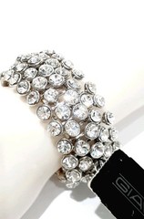 Vintage Giavan Silver Plate Stretch Bracelet NWT SEE DESCRIPTION Free Ship!