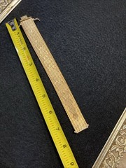 Vintage De Cesare 18K Gold Plated Mesh Bracelet Mens Woman’s Jewelry