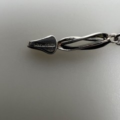 Vintage Mexico 925 Sterling Silver Twisted Link Bead Bracelet 15.5cm 11.6g