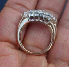 Art Deco Antique 3.50 Ct Round Diamond Vintage Wedding Ring 14K.Yellow Gold FN