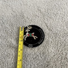 Vintage KSA Genuine Austrian Crystal Christmas Reindeer Brooch Pin