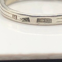 Vintage Soviet Rock Crystal Ring Silver 875 РС