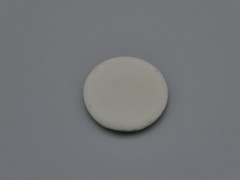 Victorian Purple Iris Flower Cameo Cabochon 30x24mm Oval Hand Painted Porcelain