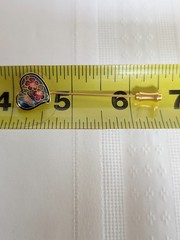 Vintage Gold Toned Floral Cloisonne Pin Brooch 3 inches