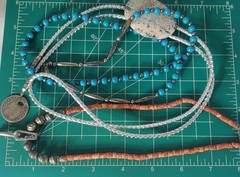 Vtg SOUTHWESTERN Silver Plated Alpaca Mixed Metals Jewlery Lot Collection 15 Pcs