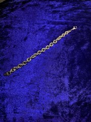 Vintage 925 Sterling Silver Heavy Rolo Chain 7” bracelet 23.7 g By Milor Italy