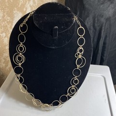 Vintage Circles Chain Necklace Adjustable Unbranded Pre-owned