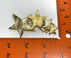 Casual Corner Celestial Stars Brooch 3″ Wide