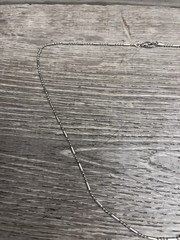18K GP Gold Tone Bar Link Chain Necklace 20” Vintage